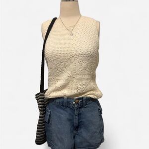 Route 66 Cream Knit Top